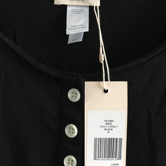 Eberjey Brie Cargo 100% Peruvian cotton jumpsuit - Picture 7 of 9